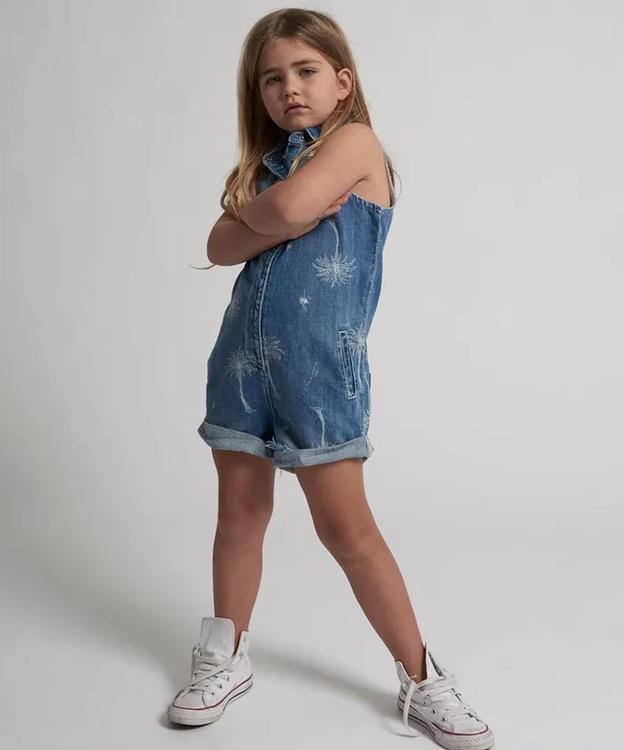 KIDS MALIBU MINI BRAXTON JUMPSUIT Kids One Teaspoon Kids KIDS MALIBU MINI BRAXTON JUMPSUIT Kids One Teaspoon Kids