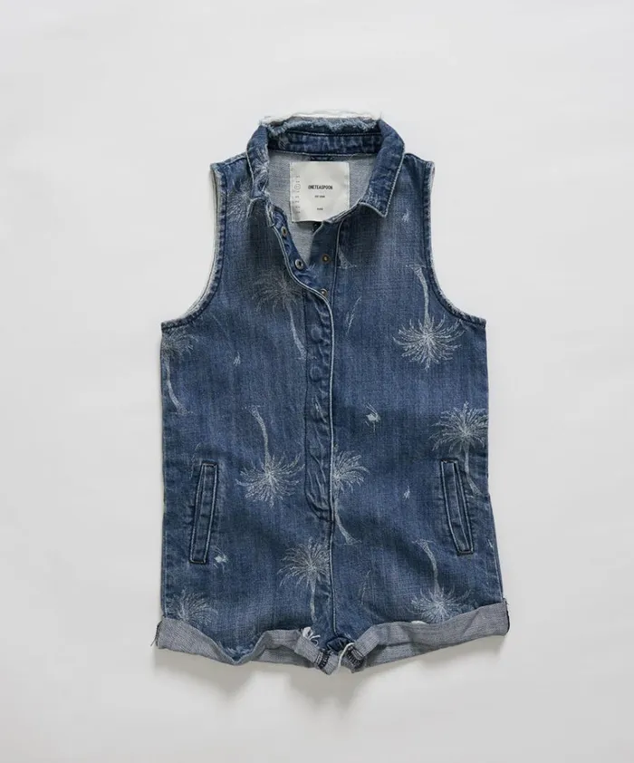 KIDS MALIBU MINI BRAXTON JUMPSUIT Kids One Teaspoon Kids KIDS MALIBU MINI BRAXTON JUMPSUIT Kids One Teaspoon Kids