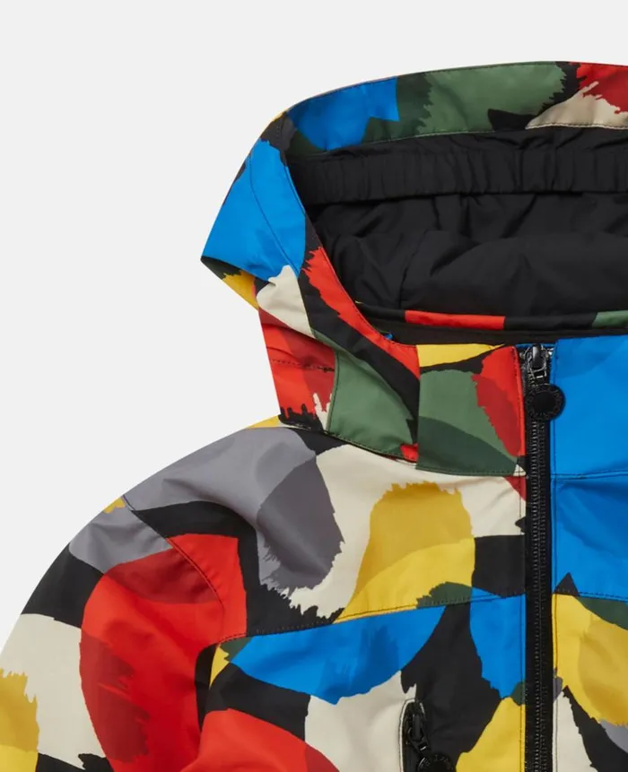 Kids Outerwear Stella McCartney Colour Pop Smudge Print Hooded Jacket Multicolour