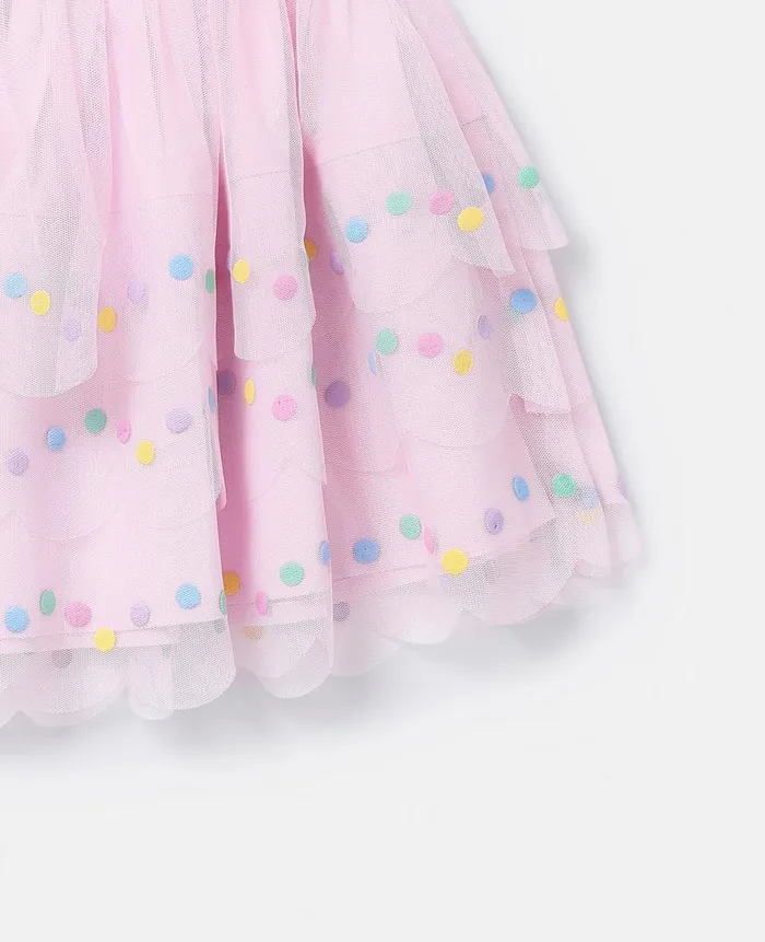 Kids Pants and Shorts Stella McCartney Confetti Dot Tutu Skirt Wisteria Pink