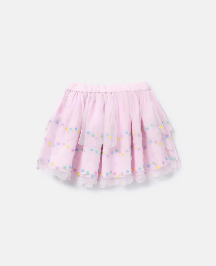 Kids Pants and Shorts Stella McCartney Confetti Dot Tutu Skirt Wisteria Pink