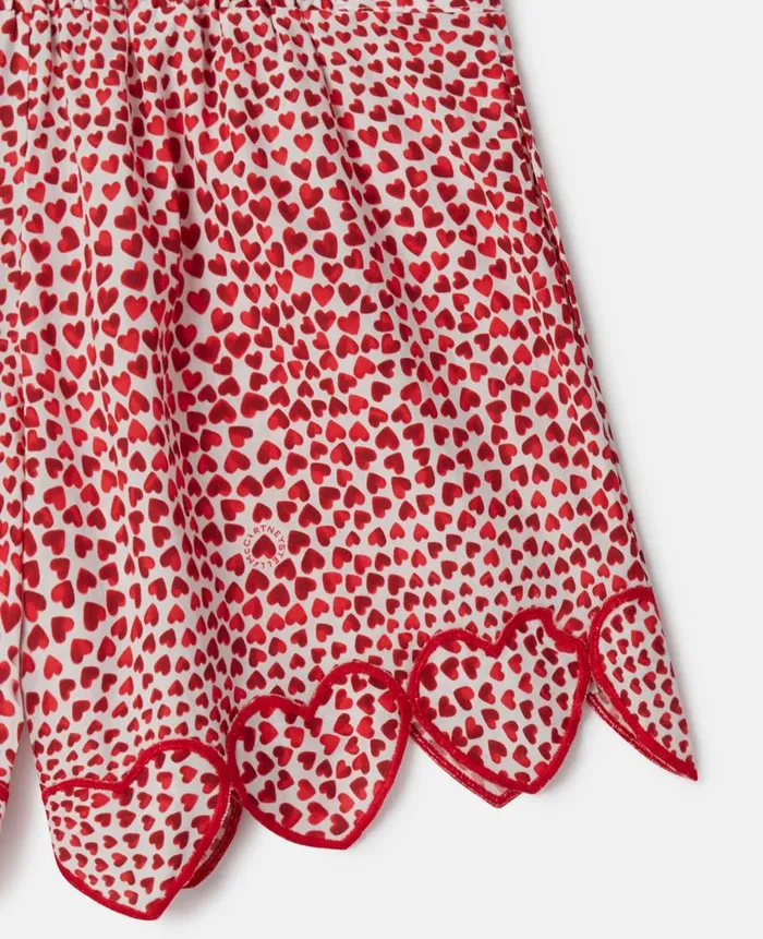 Kids Pants and Shorts Stella McCartney High Summer Hearts Organic Cotton Shorts High Summer Hearts
