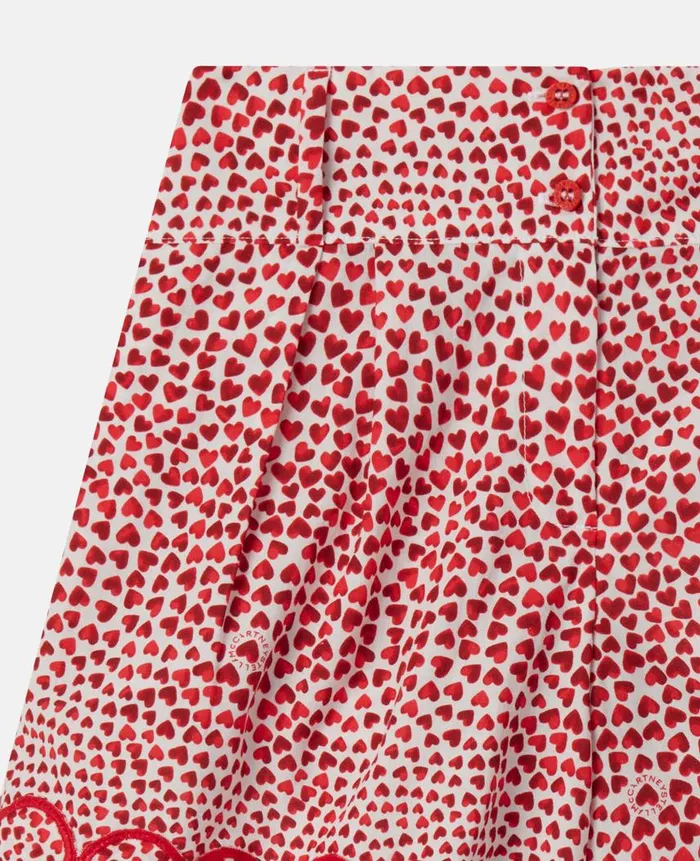 Kids Pants and Shorts Stella McCartney High Summer Hearts Organic Cotton Shorts High Summer Hearts