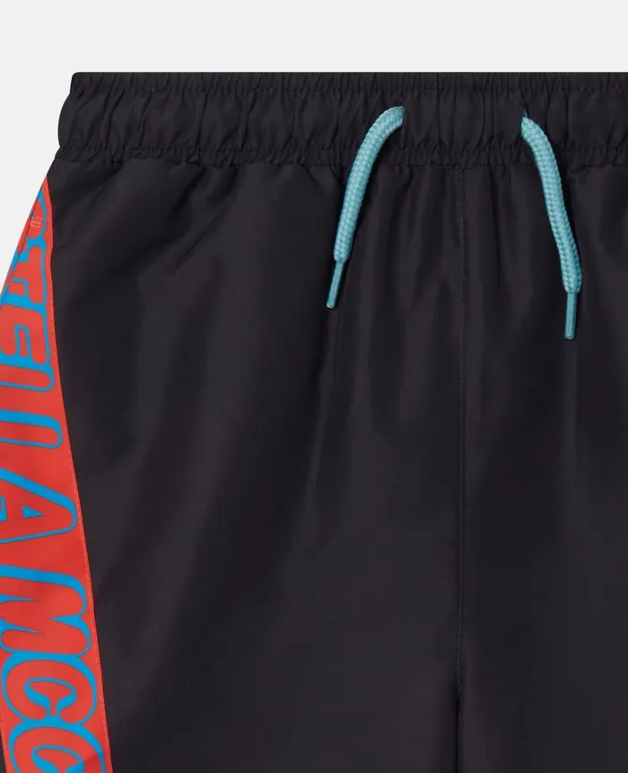 Kids Pants and Shorts Stella McCartney SMC Neon Trim Swimming Trunks Black