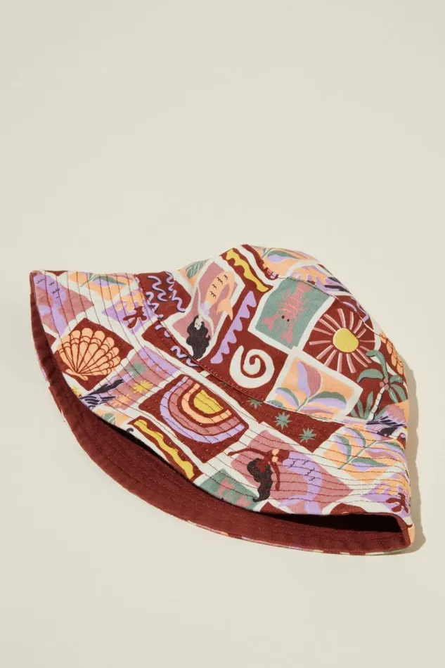 Kids Reversible Bucket Hat Hennamermaid Paradise Girls Cotton On Swimwear Kids Reversible Bucket Hat Hennamermaid Paradise Girls Cotton On Swimwear