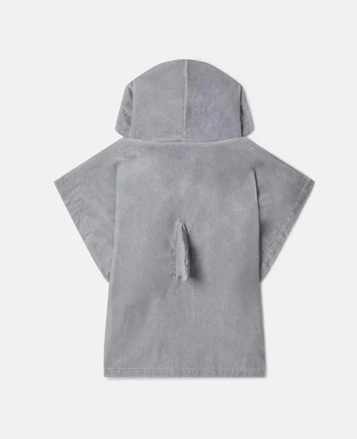 Kids Shoes And Accessories Stella McCartney Shark Hooded Towel Grey