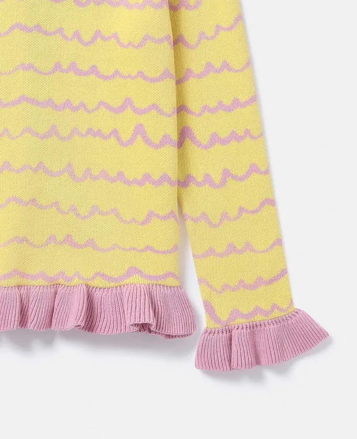 Kids Sweaters and Cardigans Stella McCartney Pineapple Cardigan Yellow