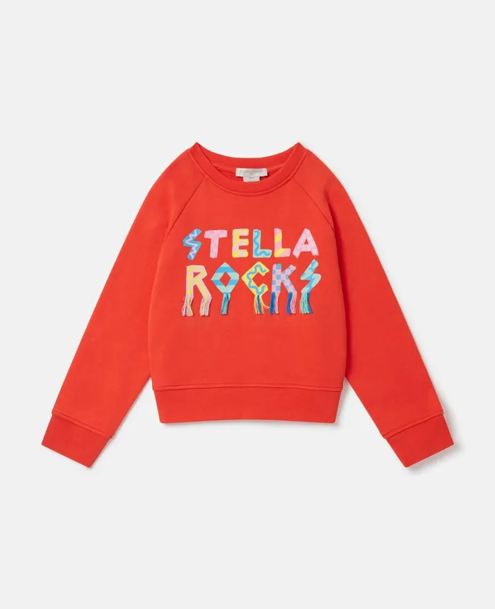 Kids Sweaters and Cardigans Stella McCartney Stella Rocks Sweatshirt Red