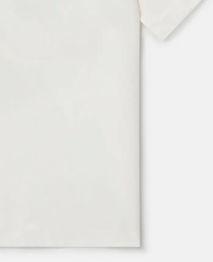 Kids TShirts And Sweatshirt Stella McCartney Crunchy Lunchy TShirt Ivory