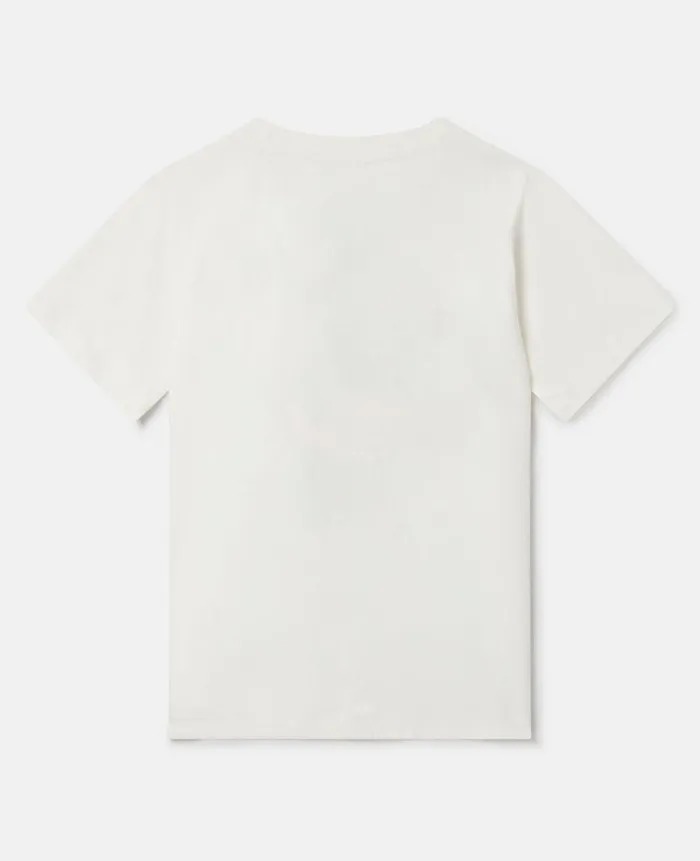 Kids TShirts And Sweatshirt Stella McCartney Crunchy Lunchy TShirt Ivory