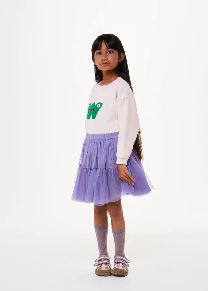 Kids Tops Whistles Pink Monster Sweatshirt
