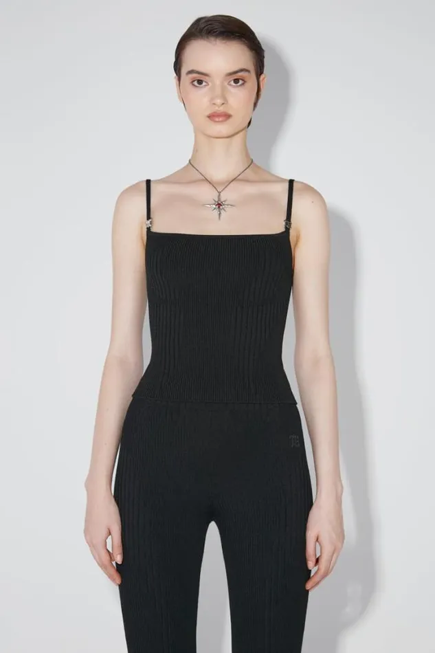 Knitted Top Black Women MISBHV Knitwear
