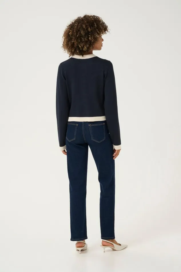 Knitwear and Cardigans Women CULTURE CUaio Cardigan Dress Blues Solid