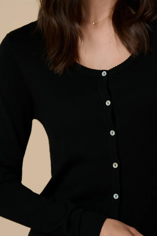 Knitwear and Cardigans Women CULTURE CUannemarie Cardigan Black