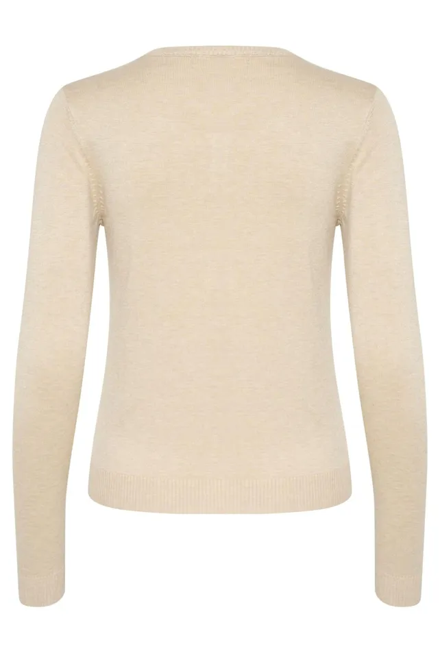 Knitwear and Cardigans Women CULTURE CUannemarie Cardigan Warm Sand Melange