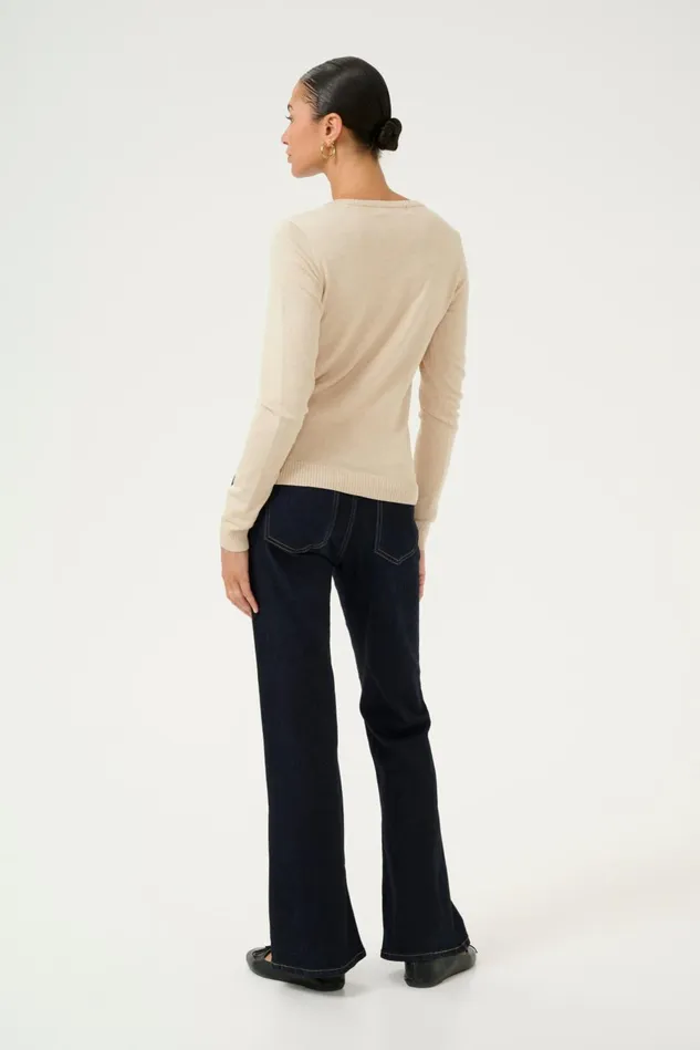 Knitwear and Cardigans Women CULTURE CUannemarie Cardigan Warm Sand Melange