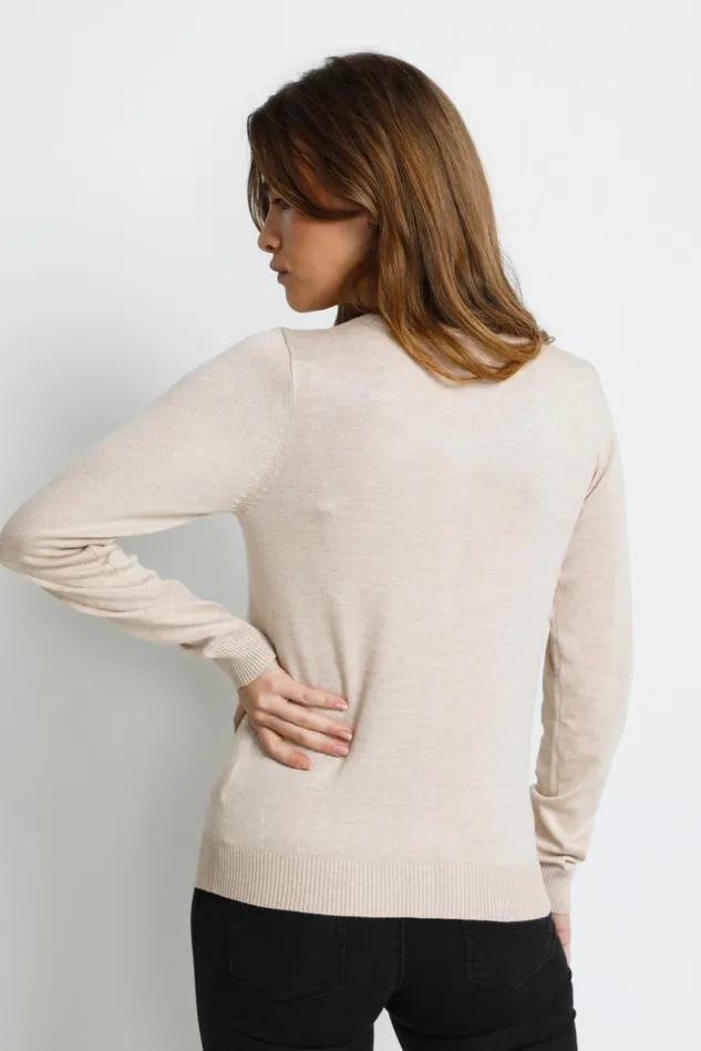 Knitwear and Cardigans Women CULTURE CUannemarie Cardigan Warm Sand Melange