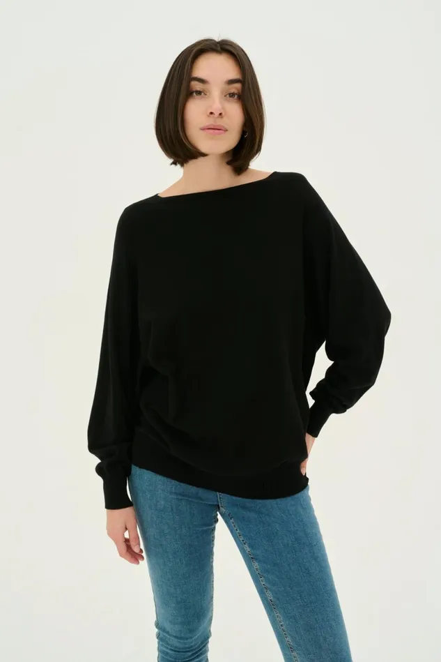Knitwear and Cardigans Women CULTURE CUannemarie Pullover Black