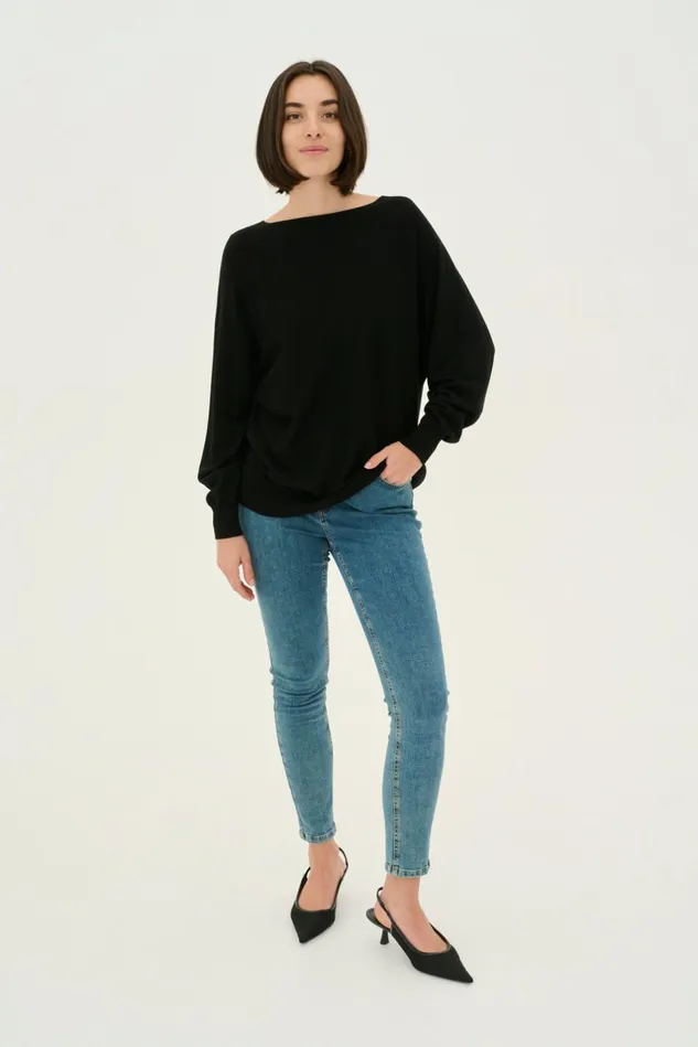 Knitwear and Cardigans Women CULTURE CUannemarie Pullover Black
