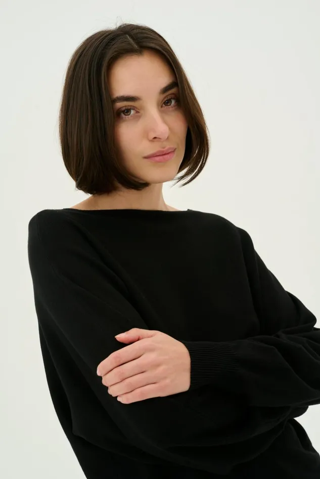Knitwear and Cardigans Women CULTURE CUannemarie Pullover Black