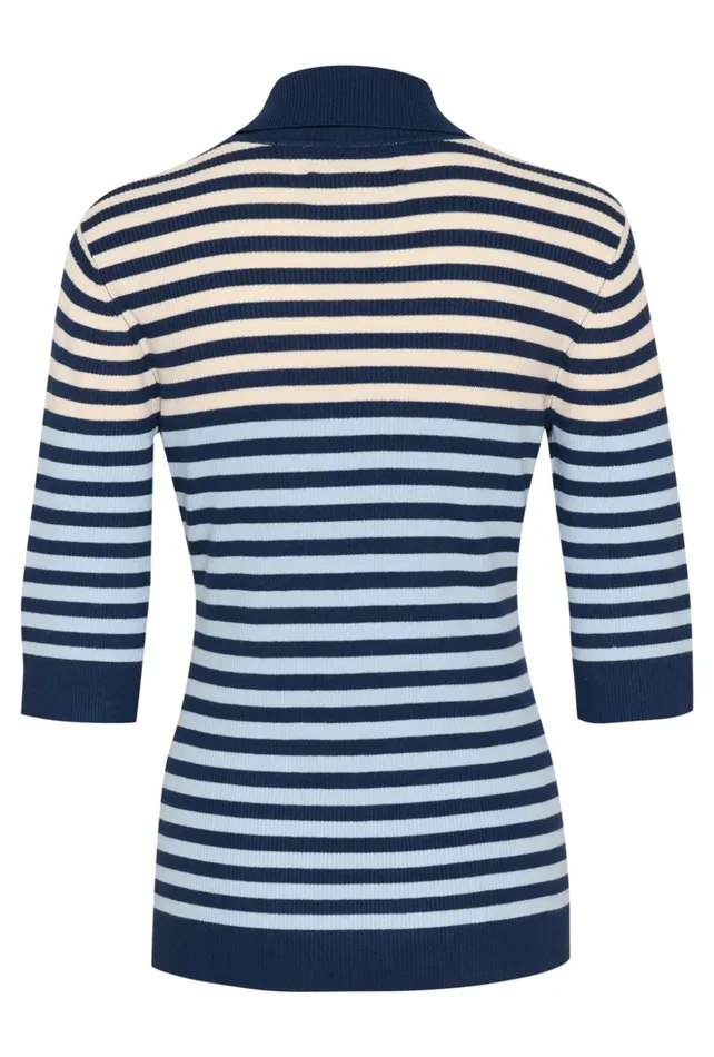 Knitwear and Cardigans Women CULTURE CUannemette Pullover Light Bluenavywhitecap