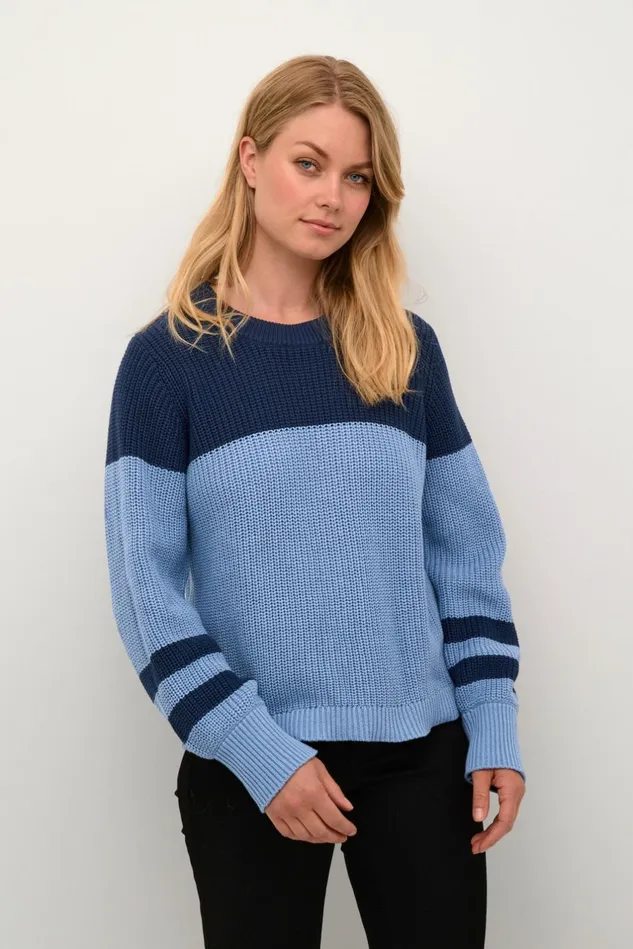 Knitwear and Cardigans Women CULTURE CUewy Pullover Dress Blues