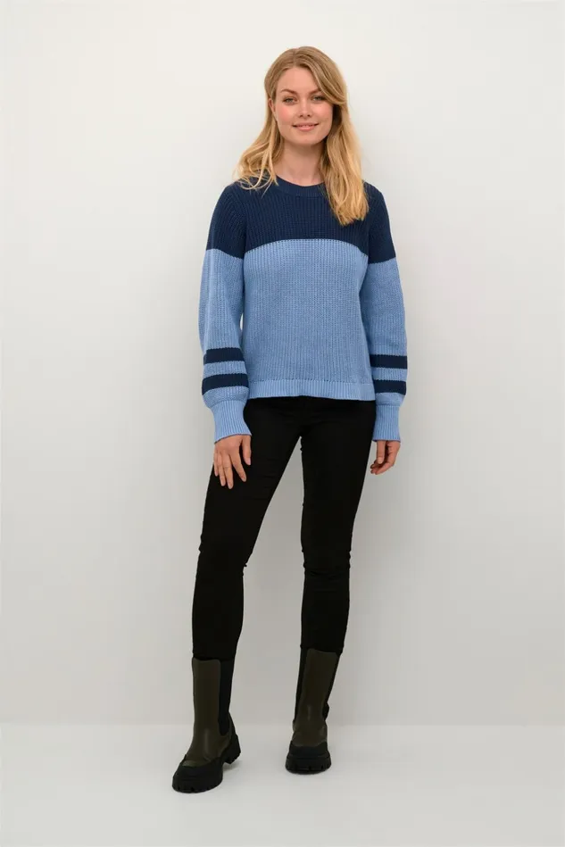 Knitwear and Cardigans Women CULTURE CUewy Pullover Dress Blues