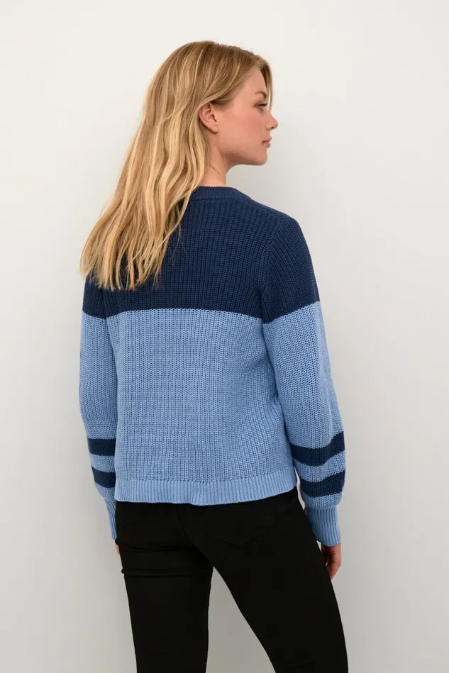 Knitwear and Cardigans Women CULTURE CUewy Pullover Dress Blues
