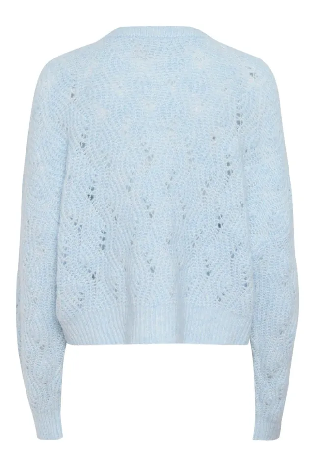 Knitwear and Cardigans Women CULTURE CUkimmy Cardigan Cashmere Blue Melange