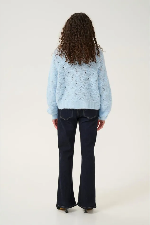 Knitwear and Cardigans Women CULTURE CUkimmy Cardigan Cashmere Blue Melange