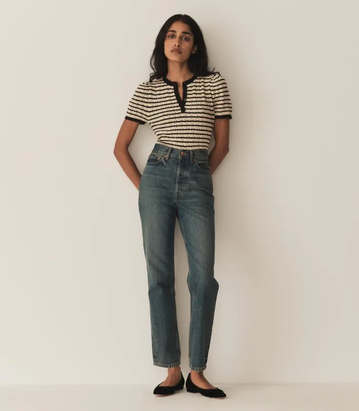 Knitwear Women DEN Brandie Top Allaire Stripe