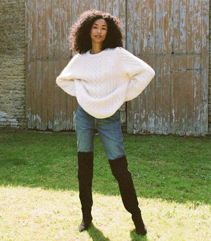 Knitwear Women DEN Clarendon Sweater Ivory Knitwear Women DEN Clarendon Sweater Ivory