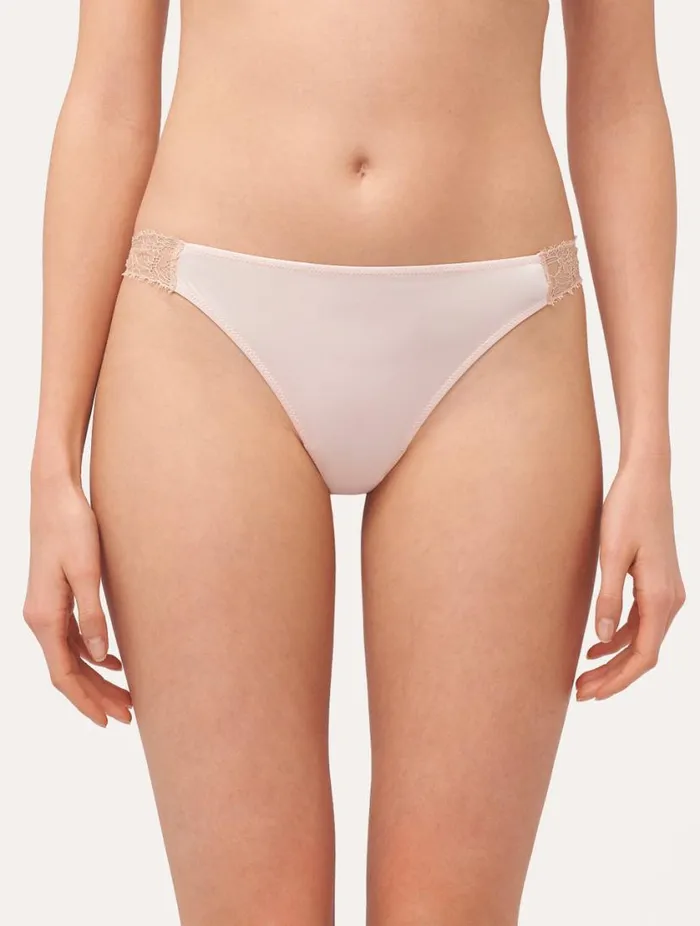 Lace Thong In Pink Lingerie La Perla G String and Thong