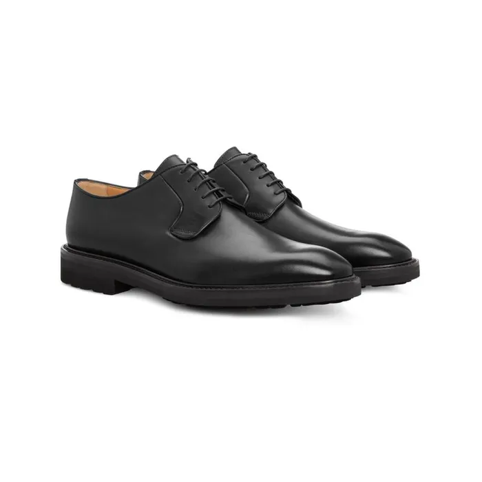 Lace Ups Men Moreschi Black Leather Derby