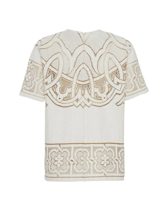 Lacey House TShirt Solid White Smoke Women La Double J Shirts and Tops Lacey House TShirt Solid White Smoke Women La Double J Shirts and Tops