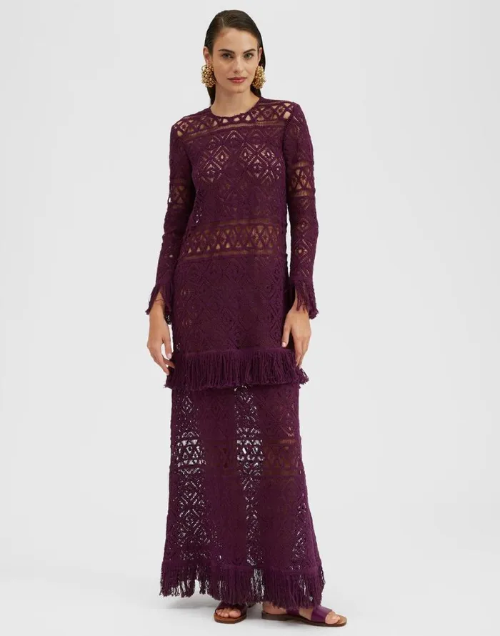 Lacey Swing Dress Plaza Purple Women La Double J Dresses
