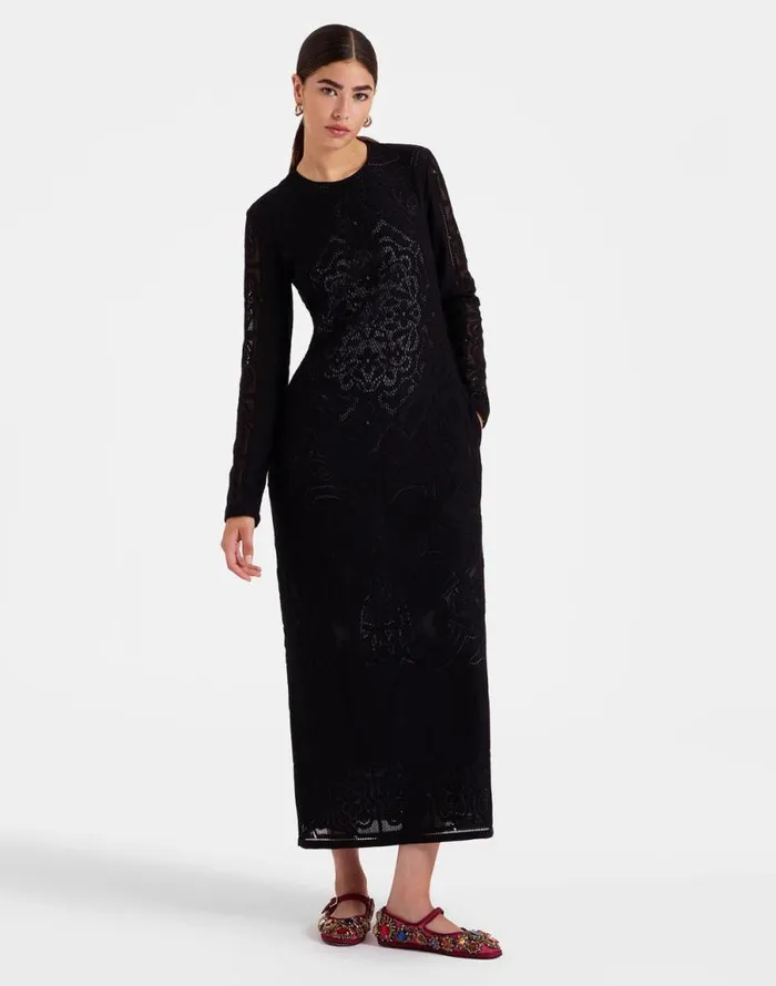Lacey Swing Dress Solid Black Women La Double J Dresses Lacey Swing Dress Solid Black Women La Double J Dresses