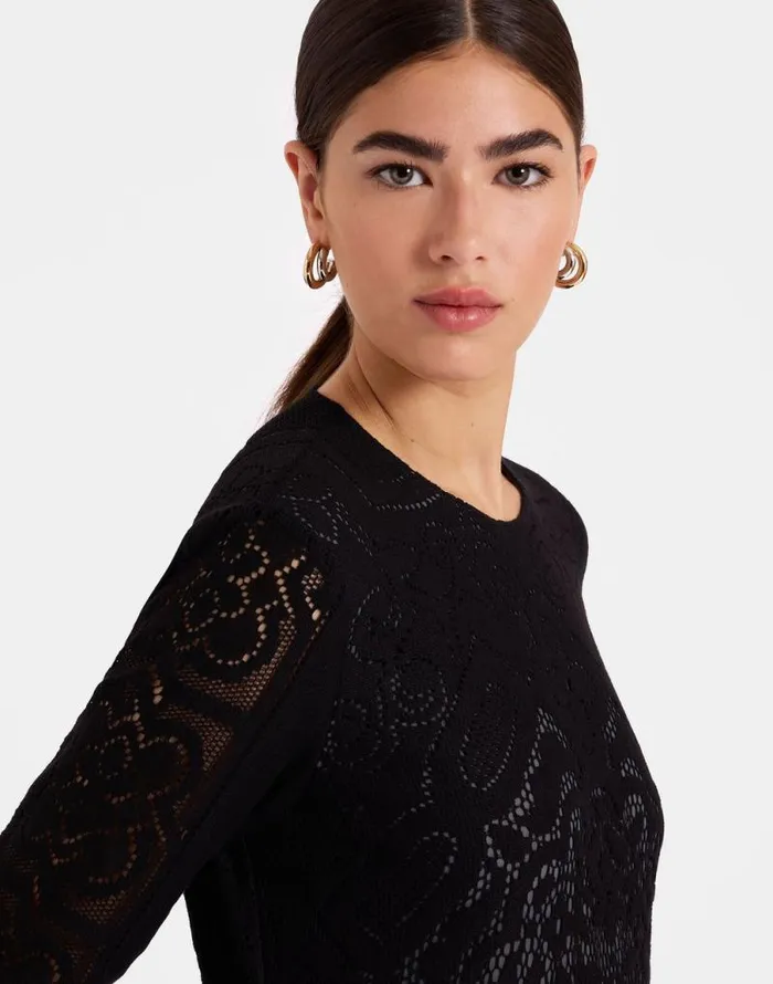 Lacey Swing Dress Solid Black Women La Double J Dresses Lacey Swing Dress Solid Black Women La Double J Dresses