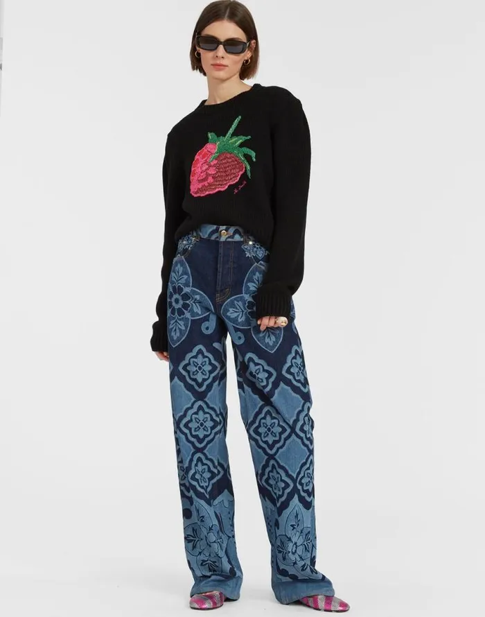 Lampone Sweater Black Women La Double J Knitwear Lampone Sweater Black Women La Double J Knitwear