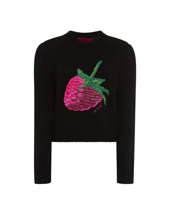 Lampone Sweater Black Women La Double J Knitwear Lampone Sweater Black Women La Double J Knitwear