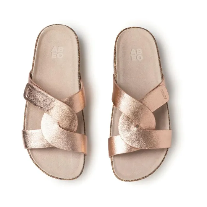 Lanai Slide Metatarsal Gold Womens Abeo Sandals