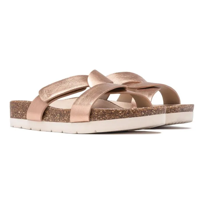 Lanai Slide Metatarsal Gold Womens Abeo Sandals