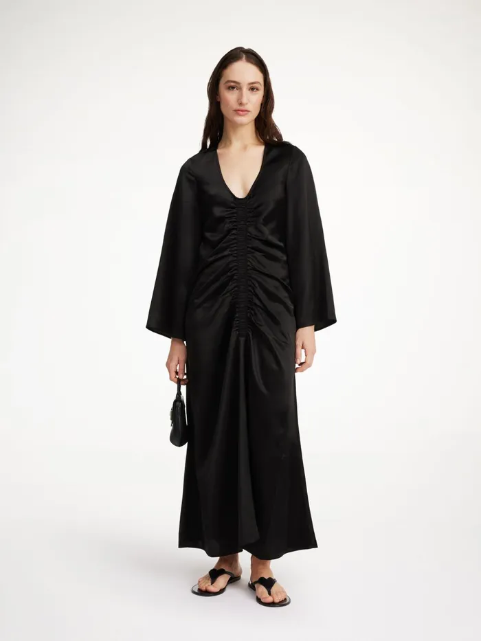 Lavende Maxi Dress Black Women By Malene Birger Dresses