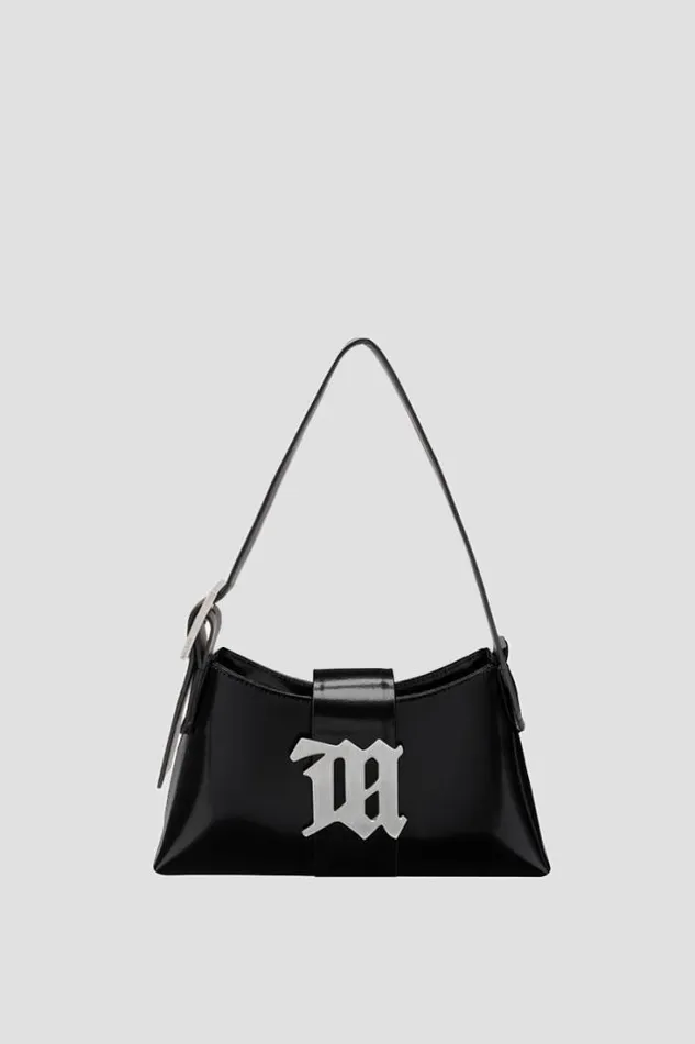 Leather Shoulder Bag Mini Black Women MISBHV Bags
