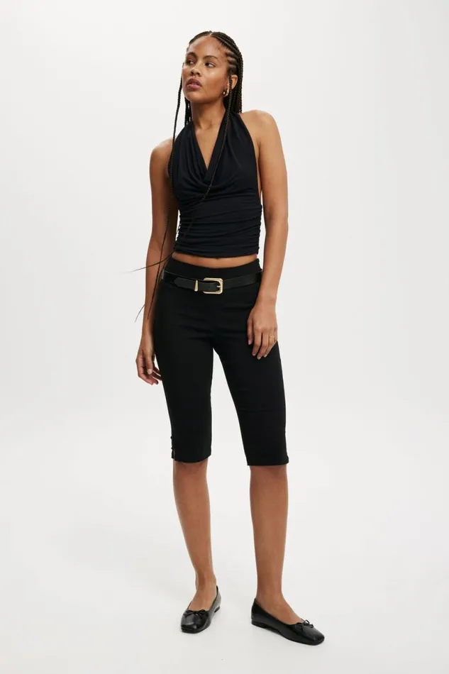 Lexa Cowl Neck Halter Top Black Women Cotton On Tops
