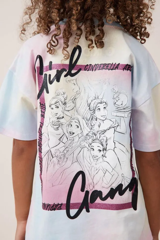 License Drop Shoulder Short Sleeve Tee Lcn Dis Girl Gangtie Dye Girls Cotton On Tops and TShirts License Drop Shoulder Short Sleeve Tee Lcn Dis Girl Gangtie Dye Girls Cotton On Tops and TShirts