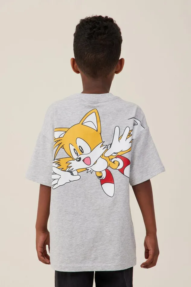 License Drop Shoulder Short Sleeve Tee Lcn Sonic Fog Grey Marlesonic Hedgehog Boys Cotton On Tops and TShirts License Drop Shoulder Short Sleeve Tee Lcn Sonic Fog Grey Marlesonic Hedgehog Boys Cotton On Tops and TShirts