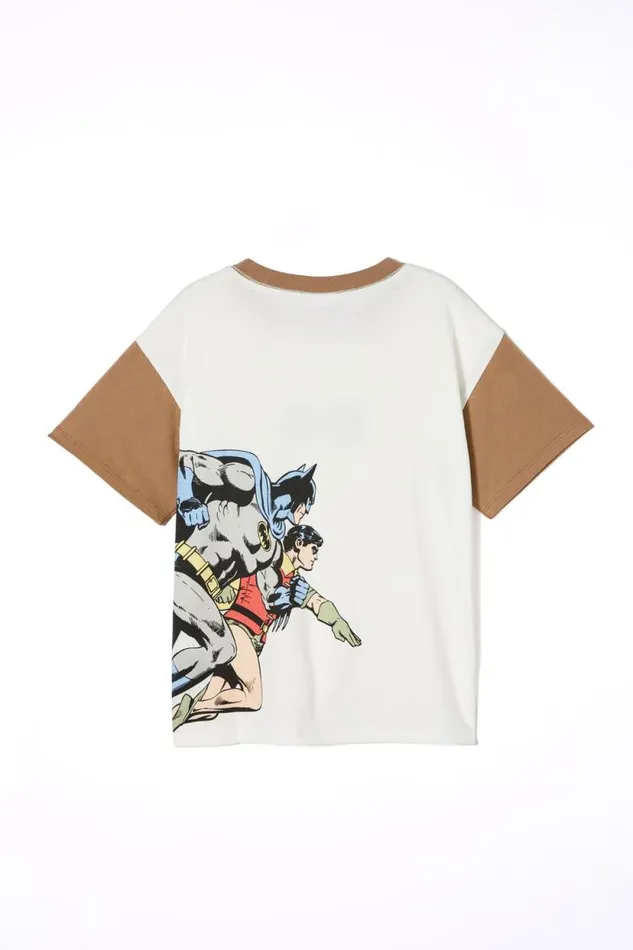 License Drop Shoulder Short Sleeve Tee Lcn Wb White and Taupy Brownbatman and Robin Bff Boys Cotton On Tops and TShirts License Drop Shoulder Short Sleeve Tee Lcn Wb White and Taupy Brownbatman and Robin Bff Boys Cotton On Tops and TShirts