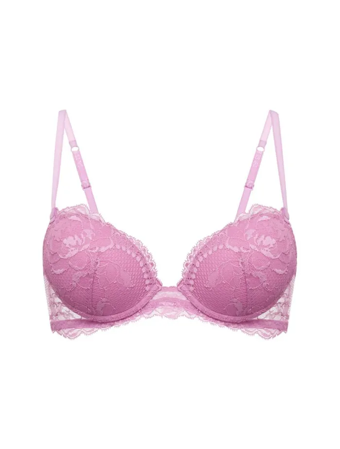 Lilac Rose Lace Pushup Bra Lingerie La Perla Padded