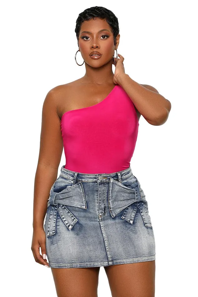 Lilly039s Kloset Denim Women Bow Tie Mini Denim Skirt
